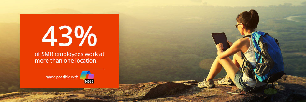 43% of small and medium business employees